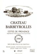 Provence-Barbeyrolles 1986